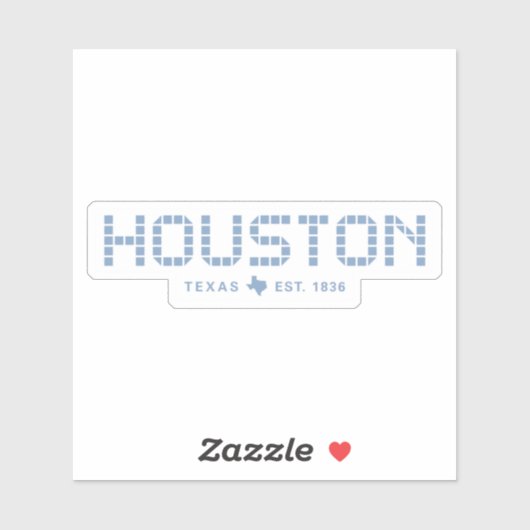 Houston Tegel, Blue Tegel, Houston Sticker (Vel)