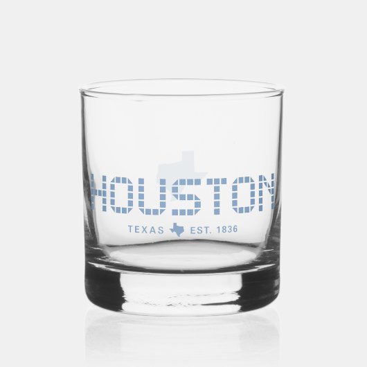 Houston Tegel, Blue Tegel, Houston Whisky Glas (Voorkant)
