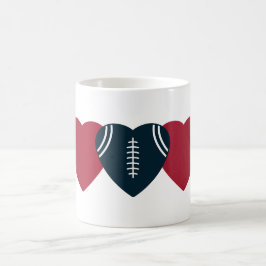 Houston Texans Football Heart Design Koffiemok