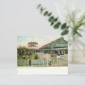 Houston Texas, 1905 Grand Central Station Briefkaart (Staand voorkant)