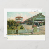 Houston Texas, 1905 Grand Central Station Briefkaart (Voorkant / Achterkant)