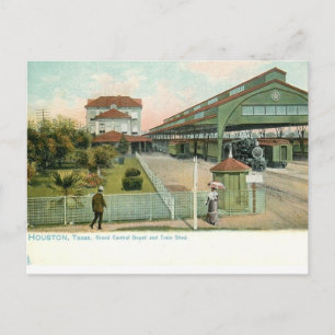 Houston Texas, 1905 Grand Central Station Briefkaart