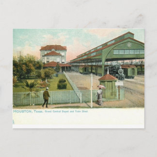 Houston Texas, 1905 Grand Central Station Briefkaart