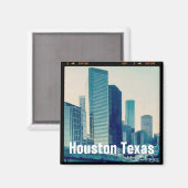 Houston Texas Architectuur (magneet) Magneet (Voorkant / Achterkant)