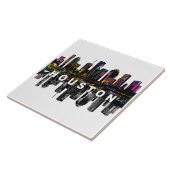 Houston, Texas, bedekt met graffiti-keramische Teg Tegeltje (Zijkant)