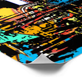 Houston, Texas bedekt met graffiti Poster (Hoek)