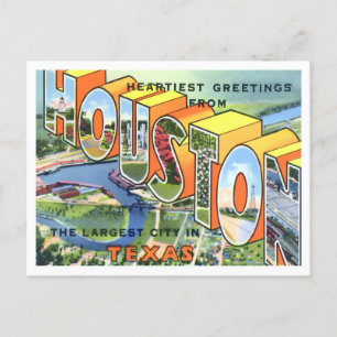 Houston, Texas  Big Letters Briefkaart