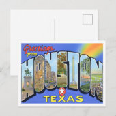 Houston, Texas  Big Letters Briefkaart (Voorkant / Achterkant)