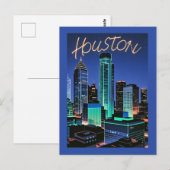 Houston Texas Briefkaart (Voorkant / Achterkant)