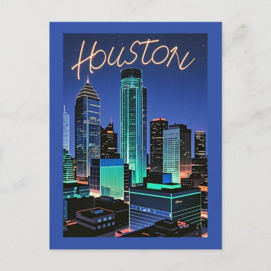 Houston Texas Briefkaart (Voorkant)