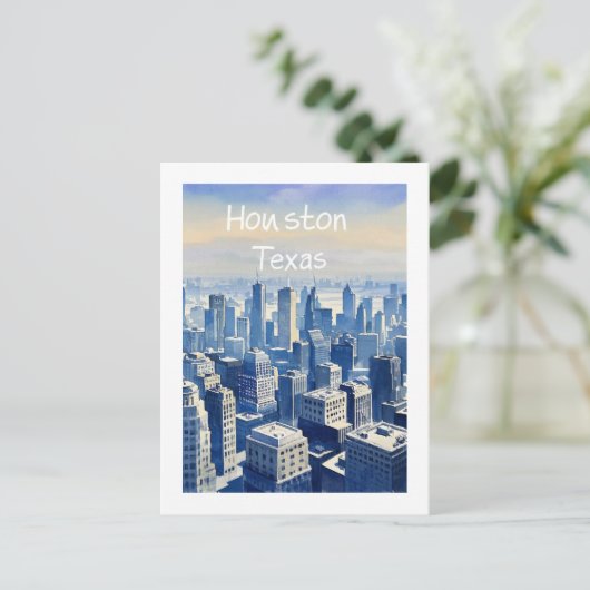 Houston Texas Briefkaart (Staand voorkant)