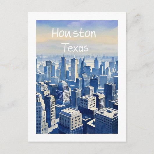 Houston Texas Briefkaart (Voorkant)