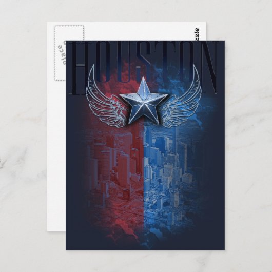 Houston, Texas briefkaart (Voorkant / Achterkant)