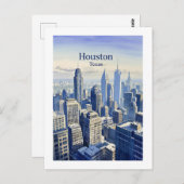 Houston Texas Briefkaart (Voorkant / Achterkant)