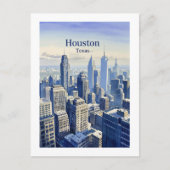Houston Texas Briefkaart (Voorkant)