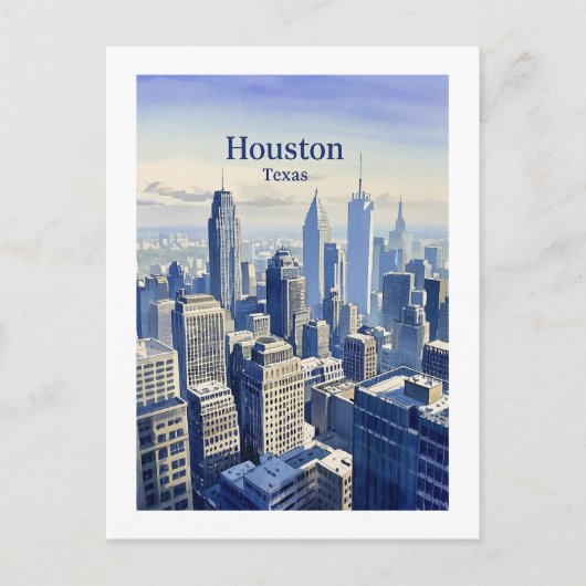 Houston Texas Briefkaart (Voorkant)