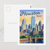 Houston Texas Briefkaart (Voorkant / Achterkant)