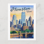 Houston Texas Briefkaart (Voorkant)