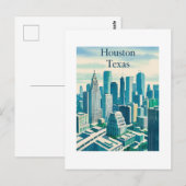 Houston Texas Briefkaart (Voorkant / Achterkant)