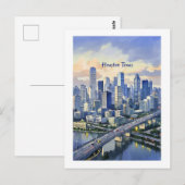 Houston Texas Briefkaart (Voorkant / Achterkant)
