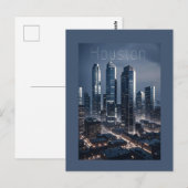 Houston Texas Briefkaart (Voorkant / Achterkant)