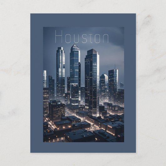 Houston Texas Briefkaart (Voorkant)