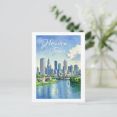 Houston Texas Briefkaart (Staand voorkant)