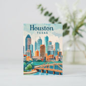 Houston Texas Briefkaart (Staand voorkant)