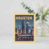 Houston Texas Briefkaart (Staand voorkant)