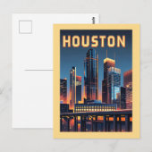 Houston Texas Briefkaart (Voorkant / Achterkant)