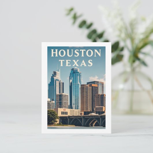 Houston Texas Briefkaart (Staand voorkant)
