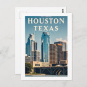 Houston Texas Briefkaart (Voorkant / Achterkant)