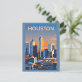 Houston Texas Briefkaart (Staand voorkant)