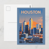 Houston Texas Briefkaart (Voorkant / Achterkant)
