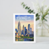 Houston Texas Briefkaart (Staand voorkant)