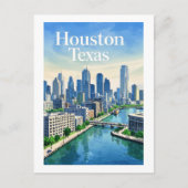 Houston Texas Briefkaart (Voorkant)