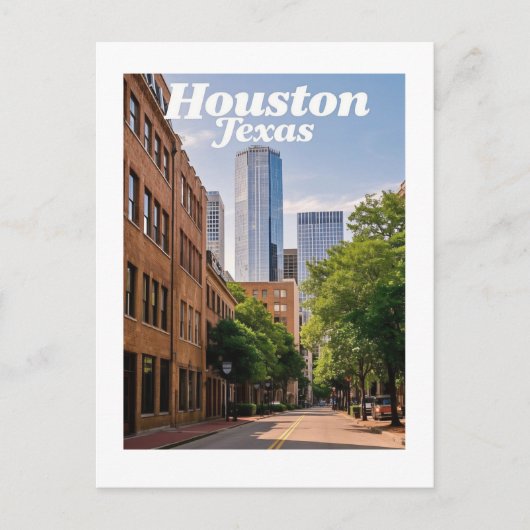 Houston Texas Briefkaart (Voorkant)