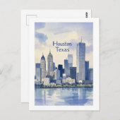 Houston Texas Briefkaart (Voorkant / Achterkant)