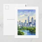Houston Texas Briefkaart (Voorkant / Achterkant)