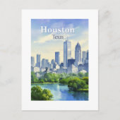 Houston Texas Briefkaart (Voorkant)