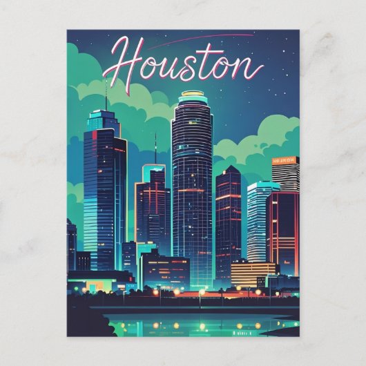 Houston Texas Briefkaart (Voorkant)