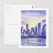 Houston Texas Briefkaart (Voorkant / Achterkant)