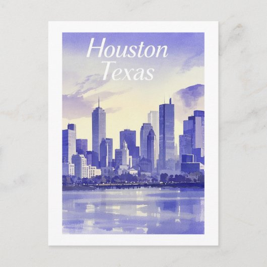 Houston Texas Briefkaart (Voorkant)
