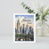Houston Texas Briefkaart (Staand voorkant)