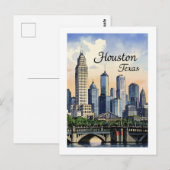 Houston Texas Briefkaart (Voorkant / Achterkant)