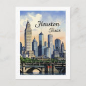 Houston Texas Briefkaart (Voorkant)