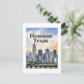 Houston Texas Briefkaart (Staand voorkant)