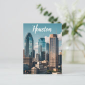 Houston Texas Briefkaart (Staand voorkant)