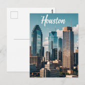 Houston Texas Briefkaart (Voorkant / Achterkant)