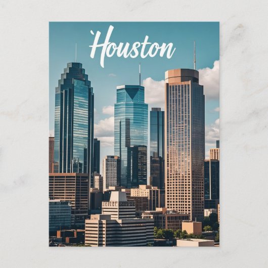 Houston Texas Briefkaart (Voorkant)